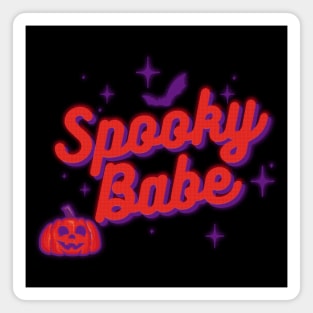 Spooky Babe Womens Halloween Magnet